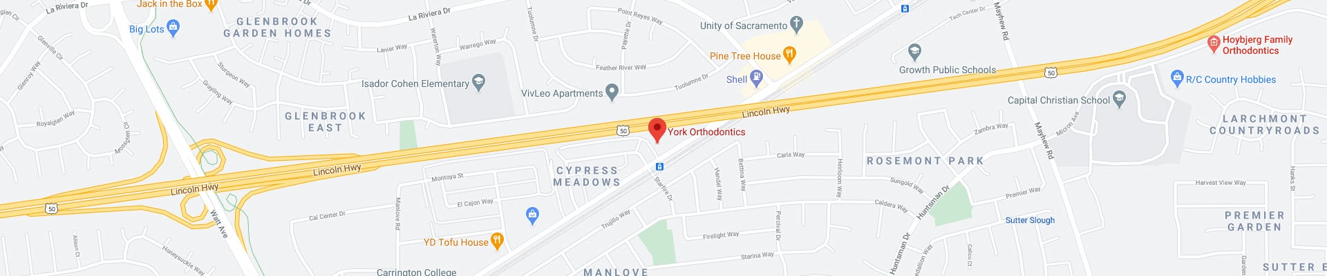 Full width footer York Orthodontics in Sacramento, CA